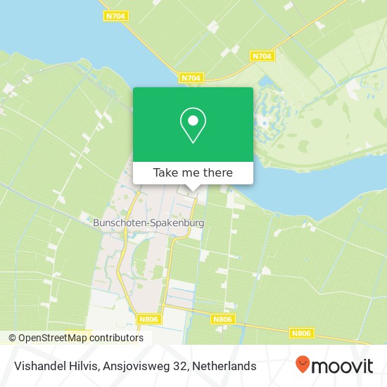 Vishandel Hilvis, Ansjovisweg 32 kaart