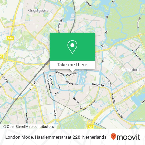 London Mode, Haarlemmerstraat 228 kaart