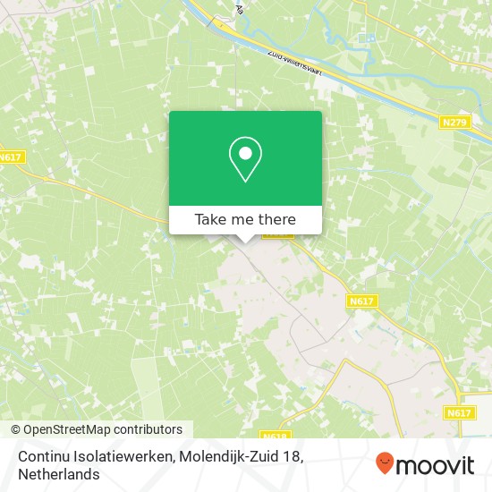 Continu Isolatiewerken, Molendijk-Zuid 18 kaart