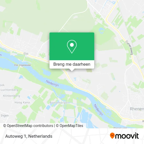 Autoweg 1 kaart