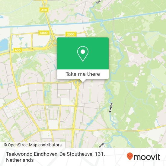 Taekwondo Eindhoven, De Stoutheuvel 131 kaart