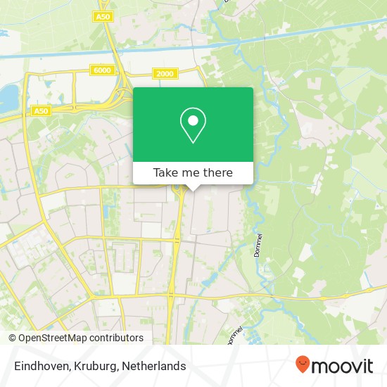 Eindhoven, Kruburg kaart