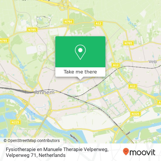 Fysiotherapie en Manuele Therapie Velperweg, Velperweg 71 kaart