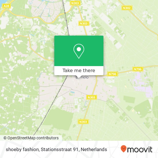 shoeby fashion, Stationsstraat 91 kaart