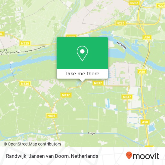 Randwijk, Jansen van Doorn kaart