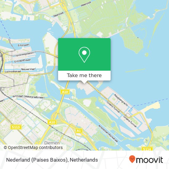 Nederland (Países Baixos) kaart