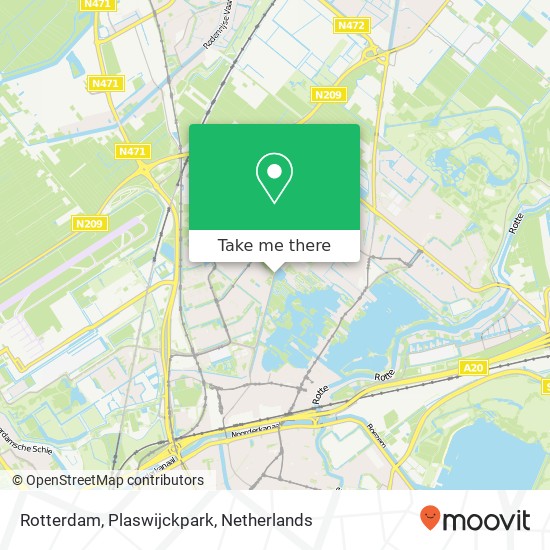 Rotterdam, Plaswijckpark kaart
