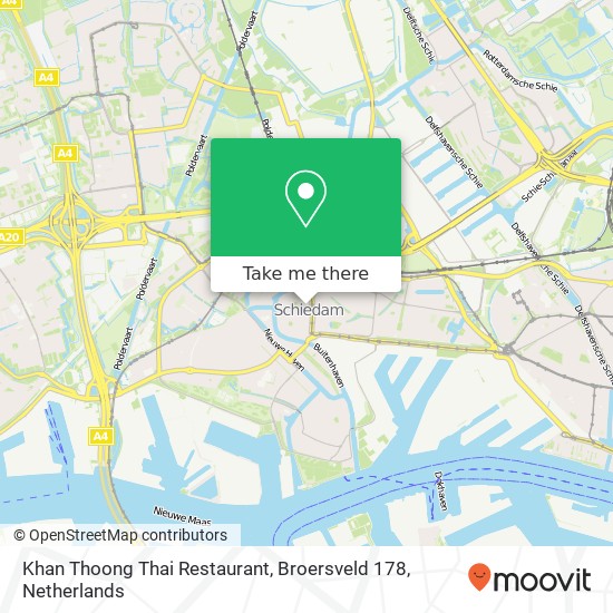 Khan Thoong Thai Restaurant, Broersveld 178 kaart