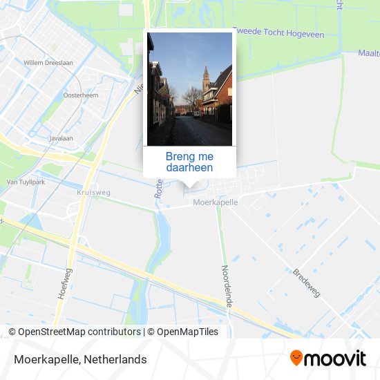 Moerkapelle kaart