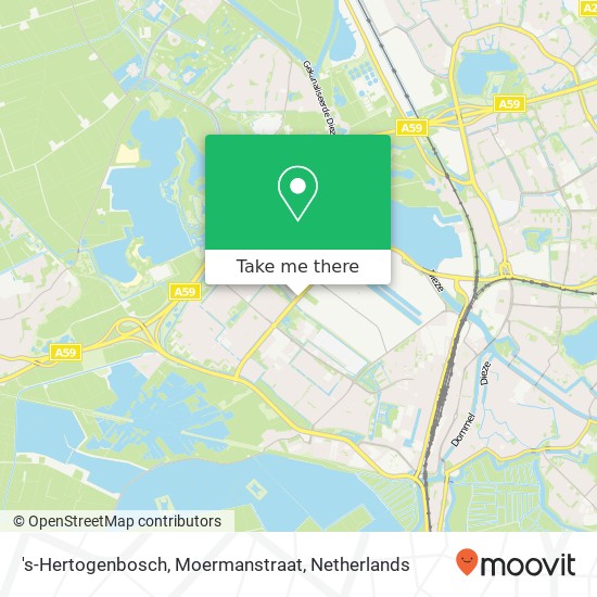 's-Hertogenbosch, Moermanstraat kaart