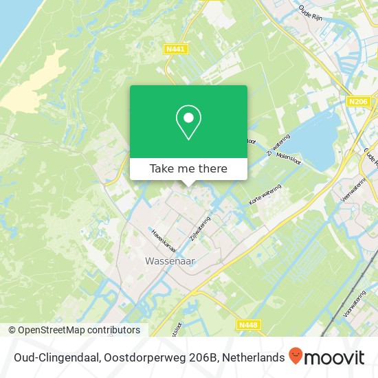 Oud-Clingendaal, Oostdorperweg 206B kaart