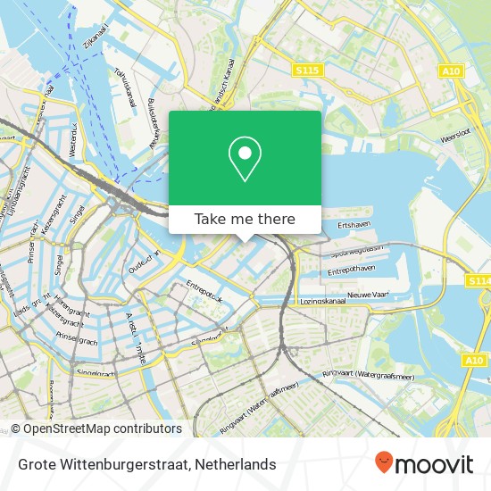 Grote Wittenburgerstraat, 1018 KT Amsterdam kaart