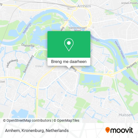 Arnhem, Kronenburg kaart