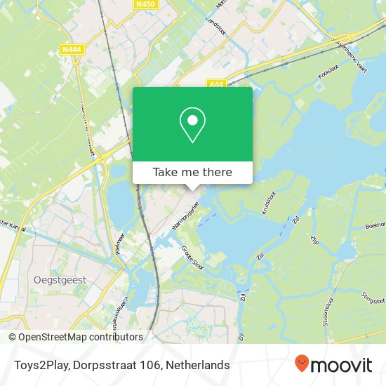 Toys2Play, Dorpsstraat 106 kaart