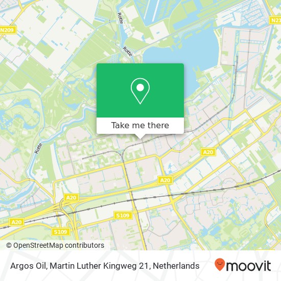 Argos Oil, Martin Luther Kingweg 21 kaart