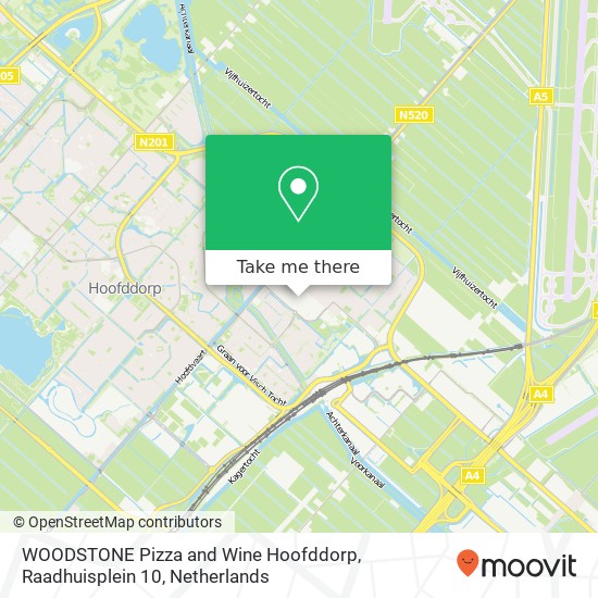 WOODSTONE Pizza and Wine Hoofddorp, Raadhuisplein 10 kaart