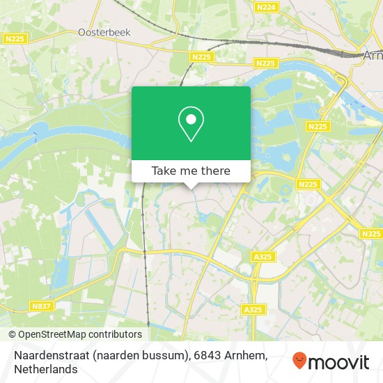 Naardenstraat (naarden bussum), 6843 Arnhem kaart