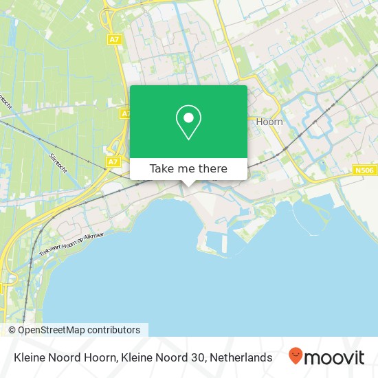 Kleine Noord Hoorn, Kleine Noord 30 kaart