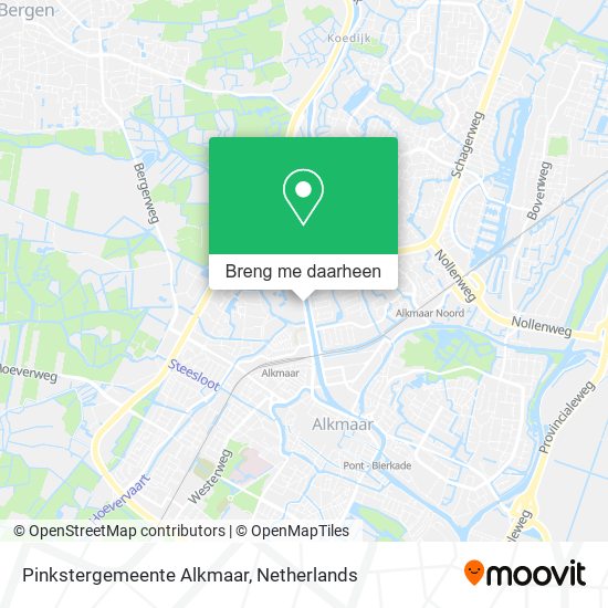 Pinkstergemeente Alkmaar kaart