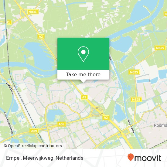 Empel, Meerwijkweg kaart