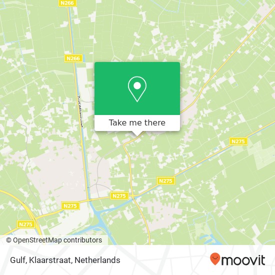 Gulf, Klaarstraat kaart