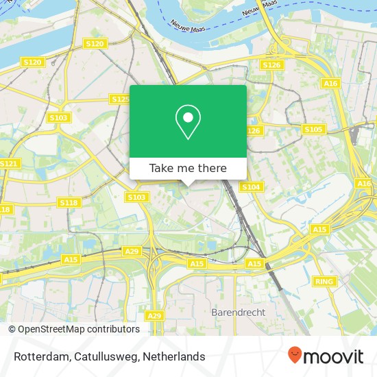 Rotterdam, Catullusweg kaart