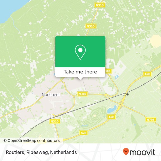 Routiers, Ribesweg kaart