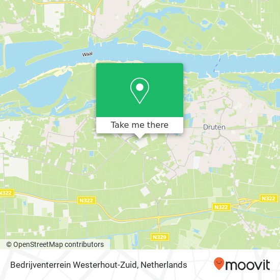 Bedrijventerrein Westerhout-Zuid kaart