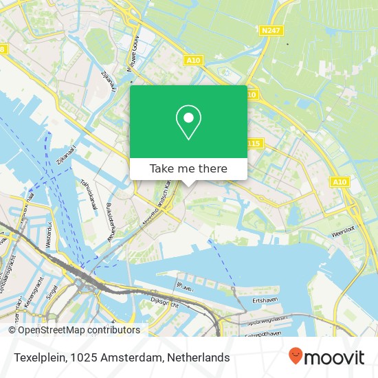 Texelplein, 1025 Amsterdam kaart