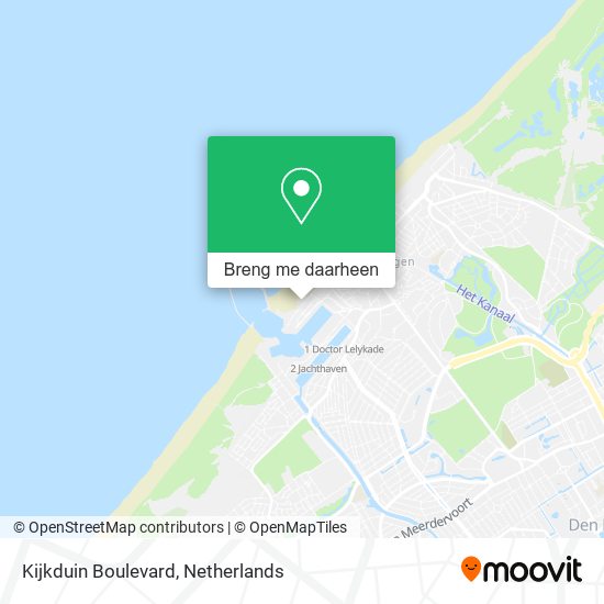 Kijkduin Boulevard kaart