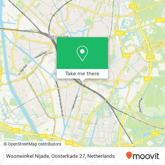 Woonwinkel Nijade, Oosterkade 27 kaart