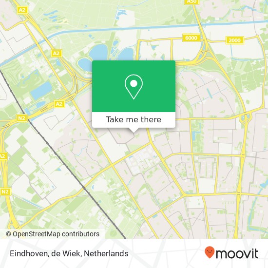 Eindhoven, de Wiek kaart