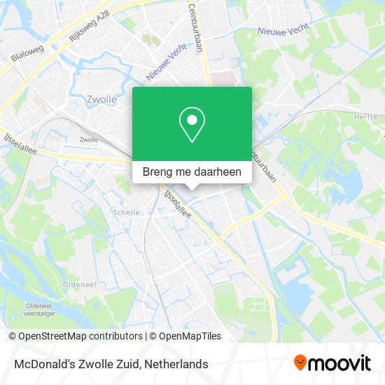 McDonald's Zwolle Zuid kaart
