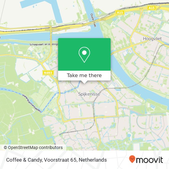 Coffee & Candy, Voorstraat 65 kaart