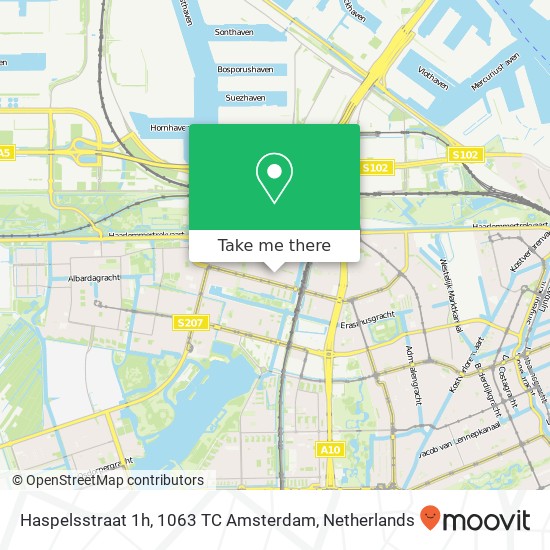 Haspelsstraat 1h, 1063 TC Amsterdam kaart