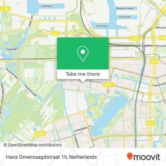 Hans Onversaagdstraat 1h, 1067 ZL Amsterdam kaart