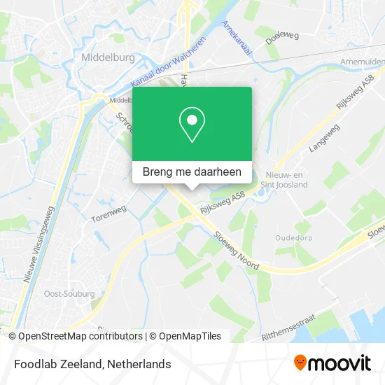 Foodlab Zeeland kaart