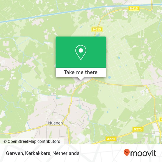 Gerwen, Kerkakkers kaart