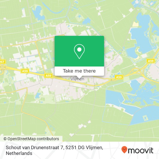 Schout van Drunenstraat 7, 5251 DG Vlijmen kaart