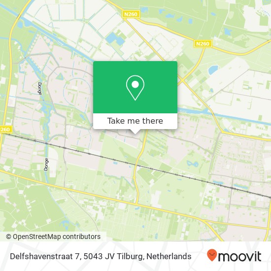 Delfshavenstraat 7, 5043 JV Tilburg kaart