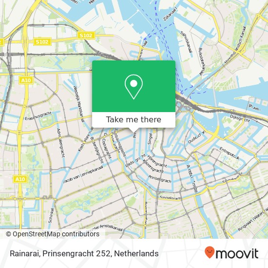 Rainarai, Prinsengracht 252 kaart