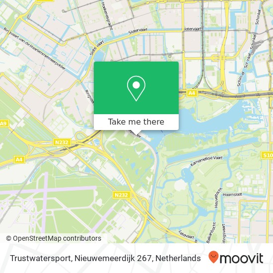 Trustwatersport, Nieuwemeerdijk 267 kaart
