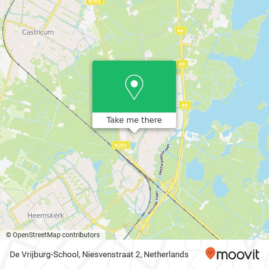 De Vrijburg-School, Niesvenstraat 2 kaart