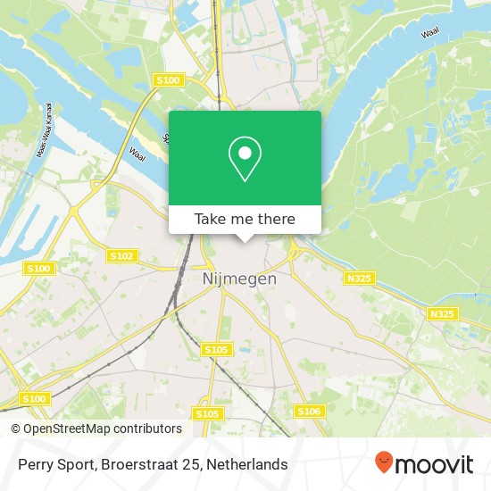 Perry Sport, Broerstraat 25 kaart