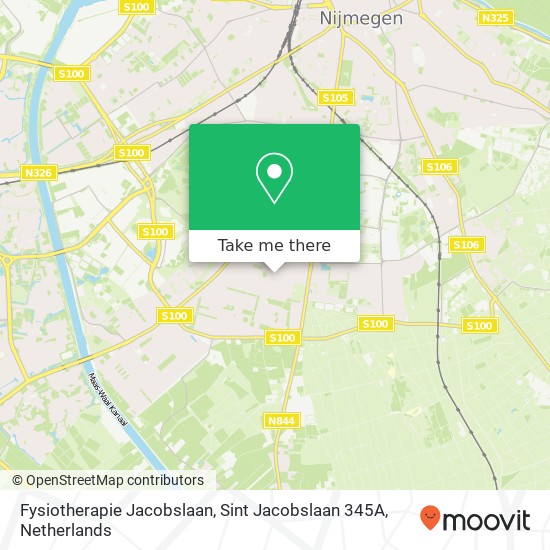 Fysiotherapie Jacobslaan, Sint Jacobslaan 345A kaart