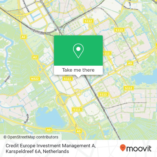 Credit Europe Investment Management A, Karspeldreef 6A kaart