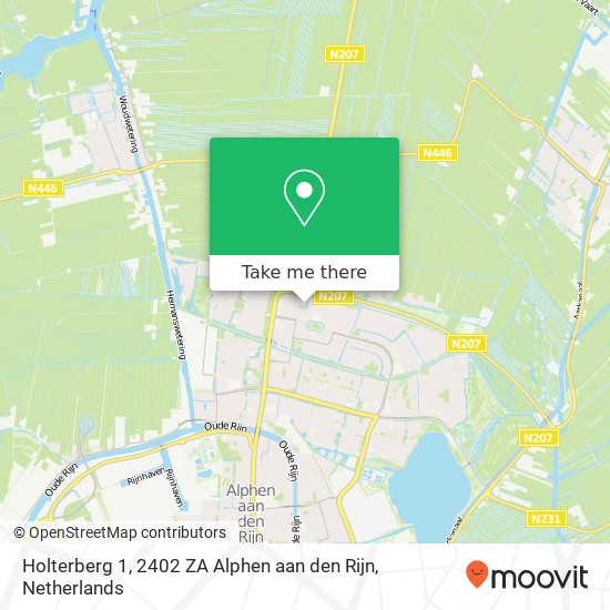 Holterberg 1, 2402 ZA Alphen aan den Rijn kaart
