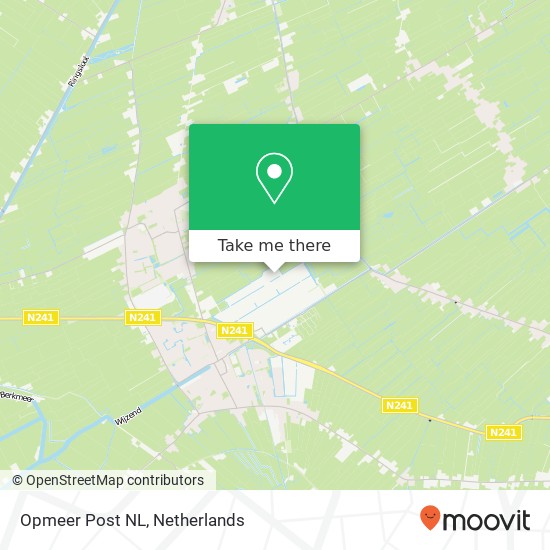 Opmeer Post NL, De Veken 332 kaart