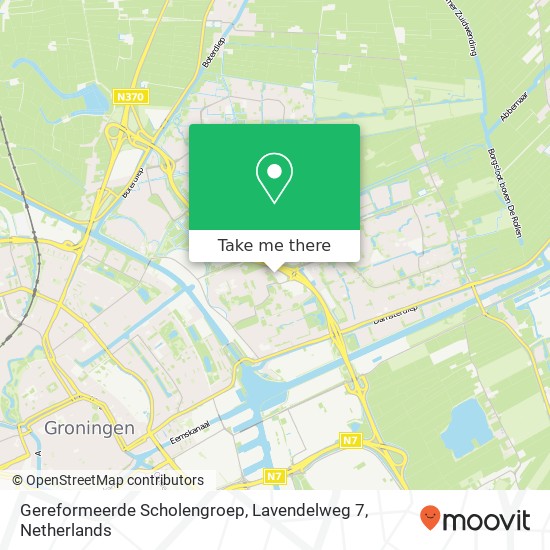 Gereformeerde Scholengroep, Lavendelweg 7 kaart