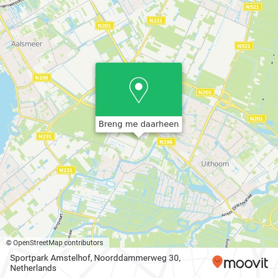 Sportpark Amstelhof, Noorddammerweg 30 kaart